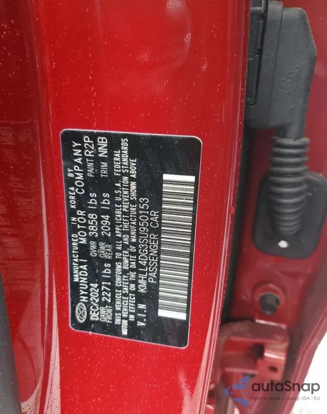 2025 Hyundai Elantra Se из США, поврежденный, VIN KMHLL4DG3SU950153